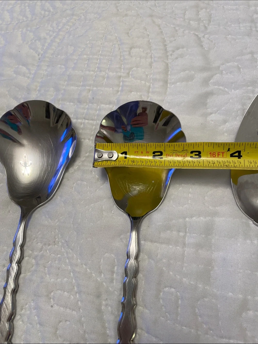 Set of 4 Flatware Serving Set CELLO BY Oneida Community Shell Shaped